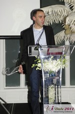 Sam Yagan, CEO of OK Cupid at the 2011 iDateAwards Ceremony in Miami