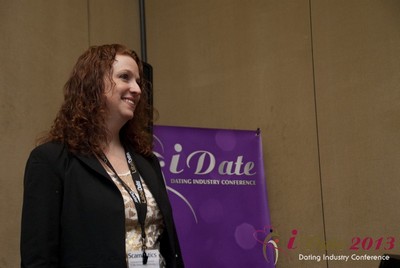 Melanie Gorman da YourTango na 33ª Convenção iDate em Las Vegas