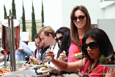 Networking at iDate during the  2013 Beverly Hills Event
