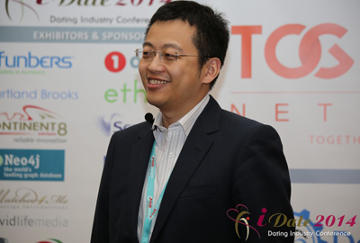 Tao Lu, CFO of Jiayuan at the 37th International iDate Internet Dating Conference 