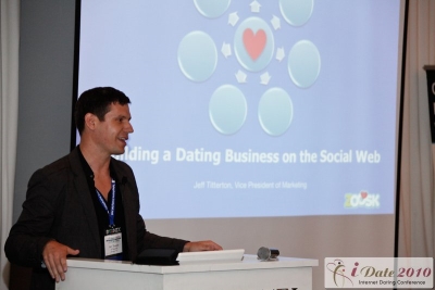Jeff Titterton, Vice President at Zoosk speaks at the 2010 Mobile Dating Summit in Los Angeles